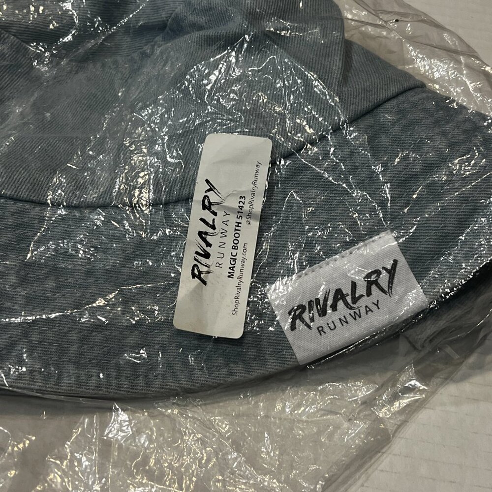 Rivalry Runway Blue Jean Bucket Hat City Scape 100% Cotton Sport Travel Gift NEW - Picture 6 of 8